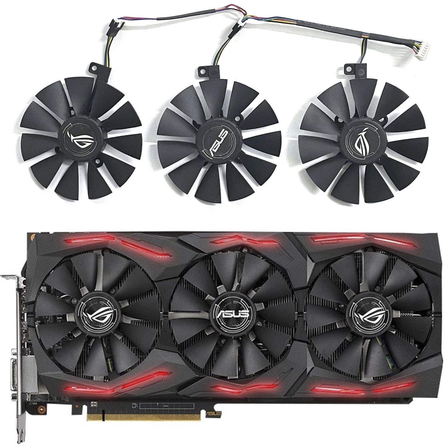 Rtx 3090 24Gb Gddr6X - ใหม่ 87 มม. PLD09210S12M PLD09210S12HH พัดลมระบายความร้อนแทนที่สำหรับเอซุส